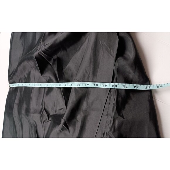 Jessica McClintock Maxi Skirt Gothic Steampunk Sz 12 Vintage Black Layers Bustle - Picture 14 of 15